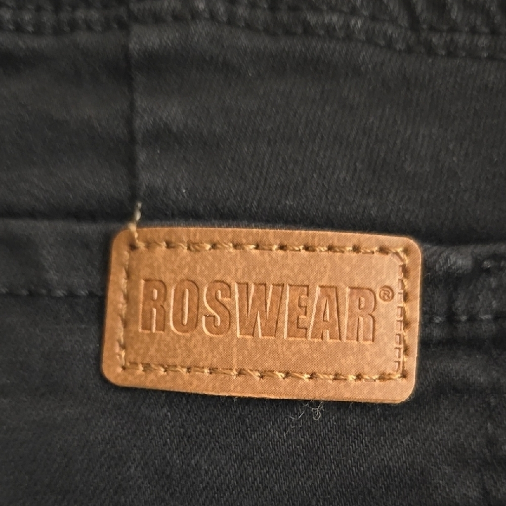 High Waist Black Denim Shorts with Folded Cuff - Picture 2 of 4